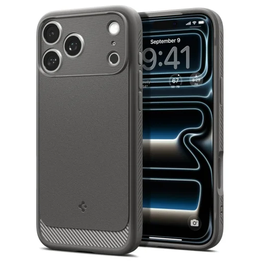 Sivé puzdro Spigen Rugged Armor Mag MagSafe pre iPhone 17 Pro / 18 Pro - 2
