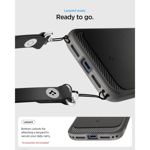 Sivé puzdro Spigen Rugged Armor Mag MagSafe pre iPhone 17 Pro / 18 Pro - 6