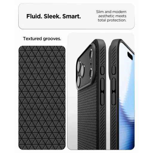 Apple iPhone 17 Pro Max / 18 Pro Max matné čierne puzdro Spigen Liquid Air - 6