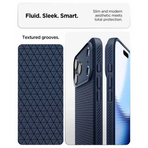 Puzdro Spigen Liquid Air pre Apple iPhone 17 Pro / 18 Pro, námornícka modrá - 6