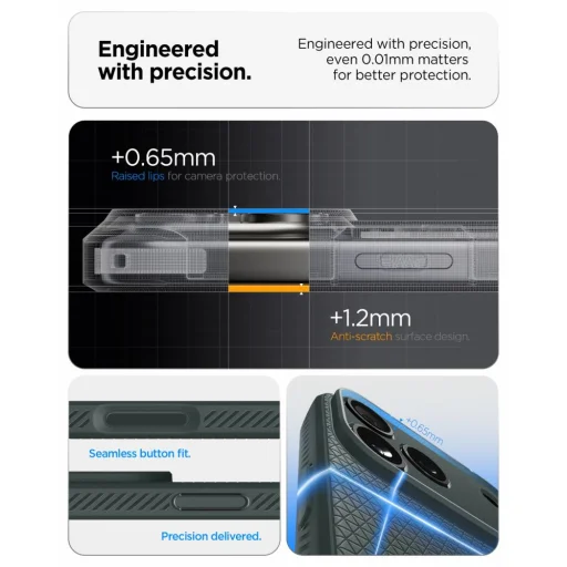 Apple iPhone 17 Pro Max / 18 Pro Max tmavozelené (Abyss Green) puzdro Spigen Liquid Air - 8