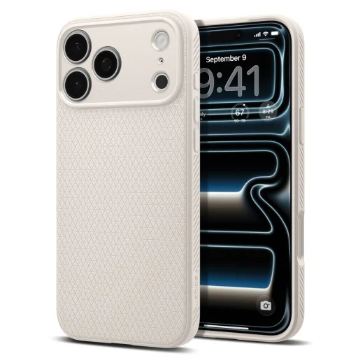 Apple iPhone 17 Pro Max / 18 Pro Max prírodný titán Spigen Liquid Air puzdro - 1