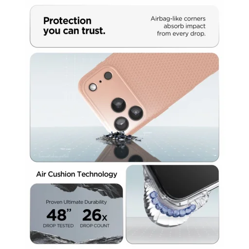 Apple iPhone 17 Pro Max / 18 Pro Max ružový titán puzdro Spigen Liquid Air - 8
