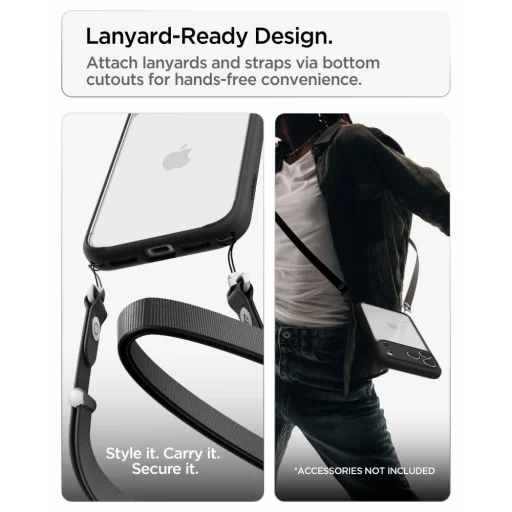 iPhone 17 Pro Max / 18 Pro Max matné čierne puzdro Spigen Ultra Hybrid - 12