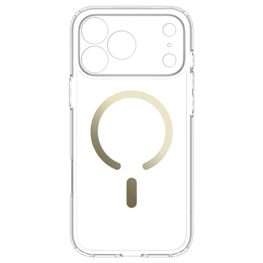 Apple iPhone 17 Pro / 18 Pro priehľadné a zlaté puzdro Spigen Ultra Hybrid MagSafe - 5