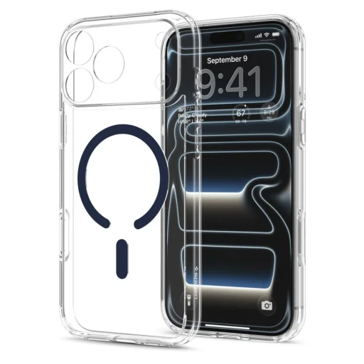 iPhone 17 Pro Max / 18 Pro Max priehľadné / tmavomodré puzdro Spigen Ultra Hybrid MagSafe - 3