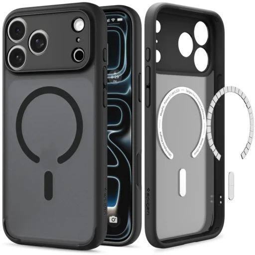 Apple iPhone 17 Pro Max / 18 Pro Max mrazivá čierna puzdro Spigen Ultra Hybrid MagSafe - 2