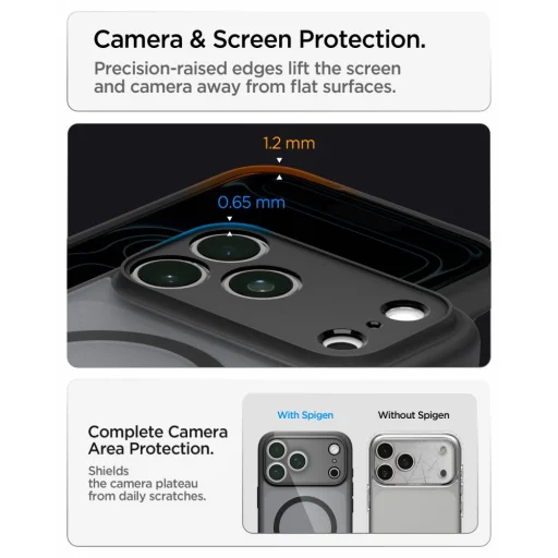 Apple iPhone 17 Pro Max / 18 Pro Max mrazivá čierna puzdro Spigen Ultra Hybrid MagSafe - 11