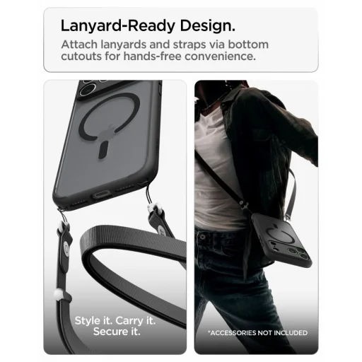 Apple iPhone 17 Pro Max / 18 Pro Max mrazivá čierna puzdro Spigen Ultra Hybrid MagSafe - 12