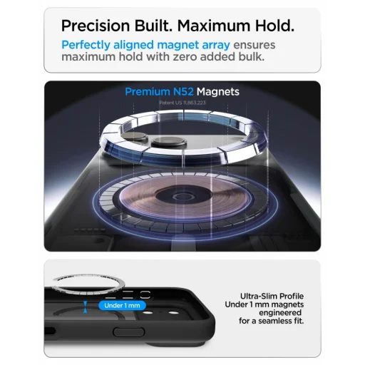 Apple iPhone 17 Pro Max / 18 Pro Max mrazivá čierna puzdro Spigen Ultra Hybrid MagSafe - 9