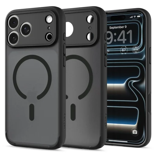 Apple iPhone 17 Pro Max / 18 Pro Max mrazivá čierna puzdro Spigen Ultra Hybrid MagSafe - 1