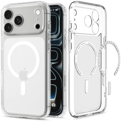 iPhone 17 Pro / 18 Pro mrazivo biele puzdro Spigen Ultra Hybrid MagSafe - 2