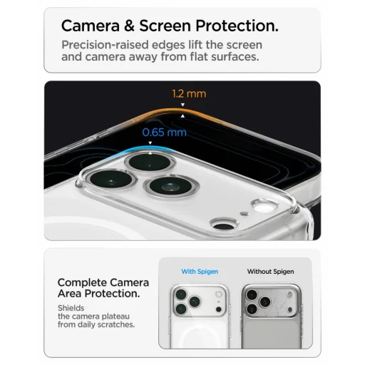 iPhone 17 Pro / 18 Pro mrazivo biele puzdro Spigen Ultra Hybrid MagSafe - 11