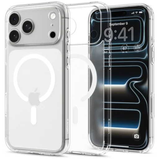 iPhone 17 Pro / 18 Pro mrazivo biele puzdro Spigen Ultra Hybrid MagSafe - 1