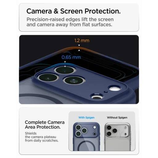 iPhone 17 Pro / 18 Pro mrazivo tmavomodré puzdro Spigen Ultra Hybrid MagSafe - 11