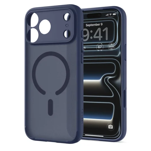 iPhone 17 Pro / 18 Pro mrazivo tmavomodré puzdro Spigen Ultra Hybrid MagSafe - 3