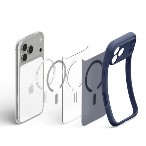 iPhone 17 Pro / 18 Pro mrazivo tmavomodré puzdro Spigen Ultra Hybrid MagSafe - 6