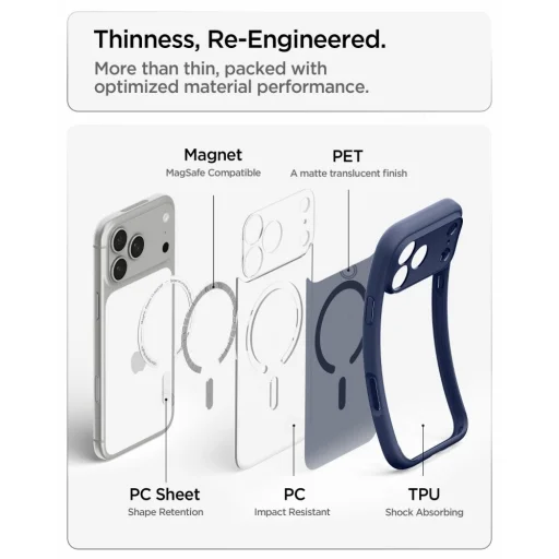 iPhone 17 Pro / 18 Pro mrazivo tmavomodré puzdro Spigen Ultra Hybrid MagSafe - 8