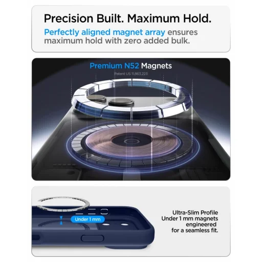 iPhone 17 Pro / 18 Pro mrazivo tmavomodré puzdro Spigen Ultra Hybrid MagSafe - 9