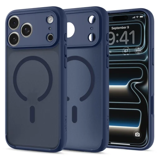 iPhone 17 Pro / 18 Pro mrazivo tmavomodré puzdro Spigen Ultra Hybrid MagSafe - 1
