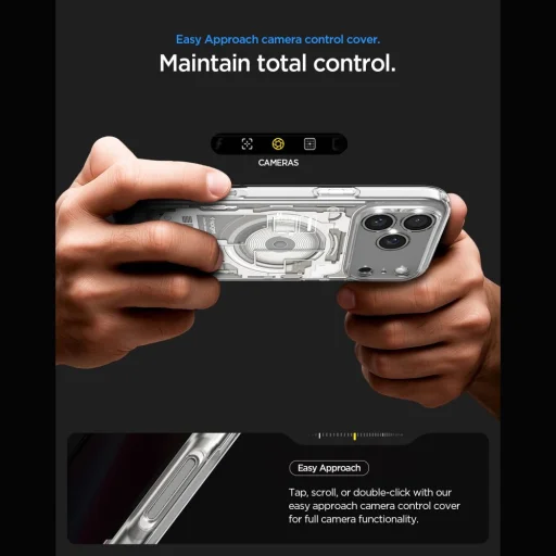 iPhone 17 Pro Max / 18 Pro Max prírodný titán Spigen Ultra Hybrid MagSafe Zero One puzdro - 11