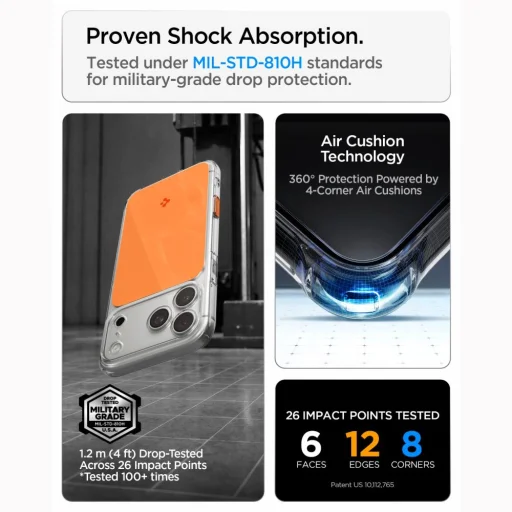 iPhone 17 Pro Max / 18 Pro Max lesklé oranžové puzdro Spigen Ultra Hybrid T MagSafe - 11