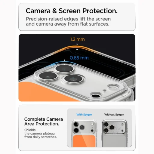 iPhone 17 Pro Max / 18 Pro Max lesklé oranžové puzdro Spigen Ultra Hybrid T MagSafe - 12