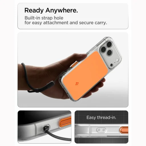 iPhone 17 Pro Max / 18 Pro Max lesklé oranžové puzdro Spigen Ultra Hybrid T MagSafe - 13