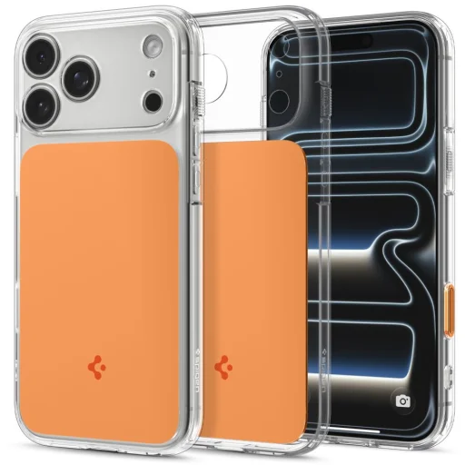 iPhone 17 Pro Max / 18 Pro Max lesklé oranžové puzdro Spigen Ultra Hybrid T MagSafe - 1