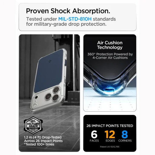 iPhone 17 Pro Max / 18 Pro Max matne modrý kryt Spigen Ultra Hybrid T MagSafe - 11