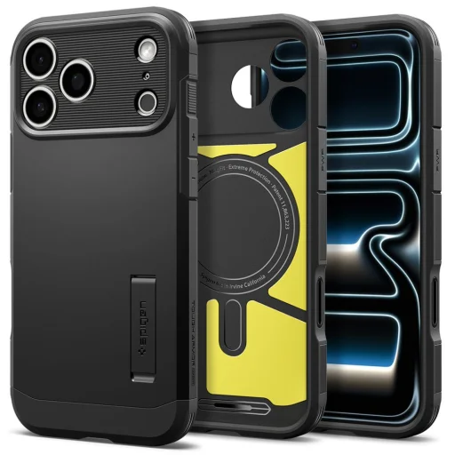iPhone 17 Pro Max / 18 Pro Max čierny Spigen Tough Armor T MagSafe odolný zadný kryt - 2