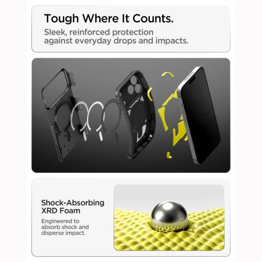 iPhone 17 Pro Max / 18 Pro Max čierny Spigen Tough Armor T MagSafe odolný zadný kryt - 8