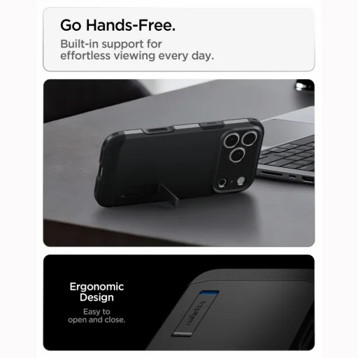 iPhone 17 Pro Max / 18 Pro Max čierny Spigen Tough Armor T MagSafe odolný zadný kryt - 9