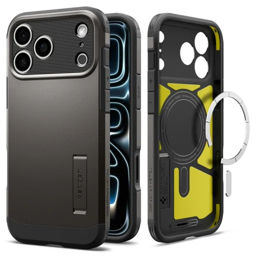 iPhone 17 Pro Max / 18 Pro Max tmavosivý Spigen Tough Armor T MagSafe odolný kryt - 1