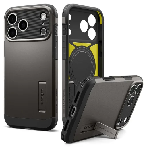 iPhone 17 Pro Max / 18 Pro Max tmavosivý Spigen Tough Armor T MagSafe odolný kryt - 3