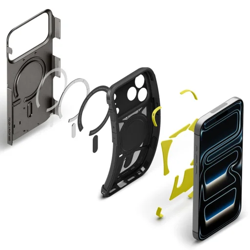 iPhone 17 Pro Max / 18 Pro Max tmavosivý Spigen Tough Armor T MagSafe odolný kryt - 7
