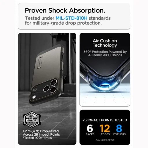 iPhone 17 Pro Max / 18 Pro Max tmavosivý Spigen Tough Armor T MagSafe odolný kryt - 13