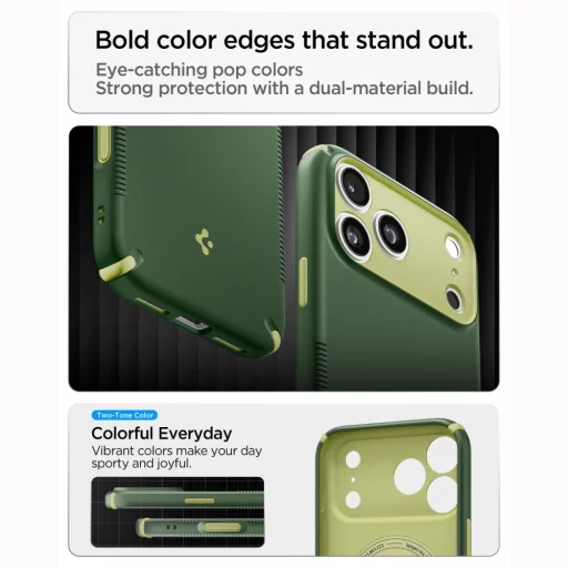 Zelené puzdro Spigen Nano Pop Hybrid MagSafe pre iPhone 17 Pro Max / 18 Pro Max - 8