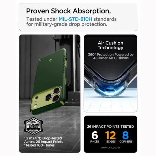Zelené puzdro Spigen Nano Pop Hybrid MagSafe pre iPhone 17 Pro Max / 18 Pro Max - 12