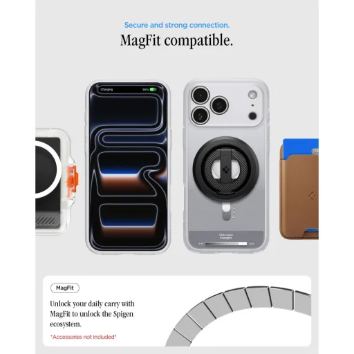 iPhone 17 Pro Max / 18 Pro Max klasické strieborné puzdro Spigen Ultra Hybrid MagSafe - 6