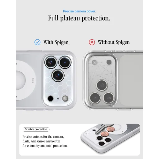 iPhone 17 Pro Max / 18 Pro Max klasické strieborné puzdro Spigen Ultra Hybrid MagSafe - 7