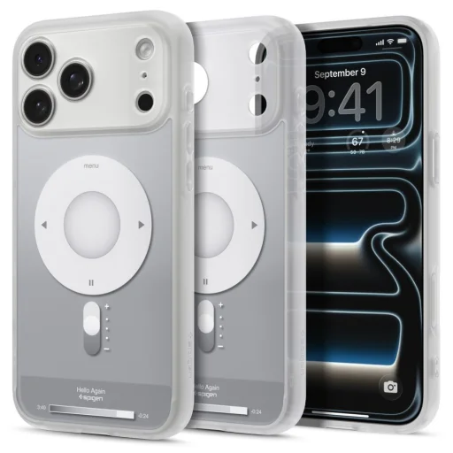 iPhone 17 Pro Max / 18 Pro Max klasické strieborné puzdro Spigen Ultra Hybrid MagSafe - 1