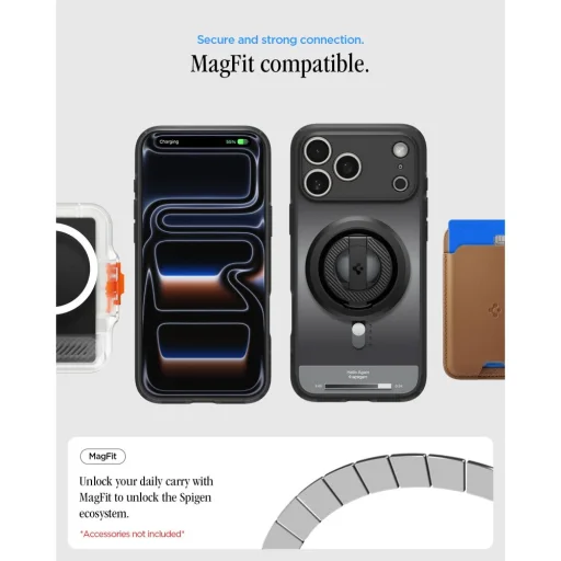 iPhone 17 Pro Max / 18 Pro Max klasické čierne puzdro Spigen Ultra Hybrid MagSafe - 6