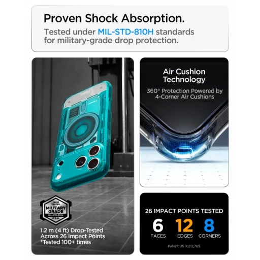 Apple iPhone 17 Pro Max / 18 Pro Max Spigen Ultra Hybrid MagSafe puzdro, C-One Bondi Blue - 12