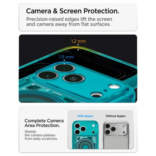Apple iPhone 17 Pro Max / 18 Pro Max Spigen Ultra Hybrid MagSafe puzdro, C-One Bondi Blue - 13