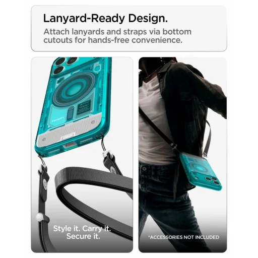 Apple iPhone 17 Pro Max / 18 Pro Max Spigen Ultra Hybrid MagSafe puzdro, C-One Bondi Blue - 14
