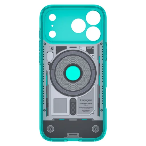 Apple iPhone 17 Pro Max / 18 Pro Max Spigen Ultra Hybrid MagSafe puzdro, C-One Bondi Blue - 4