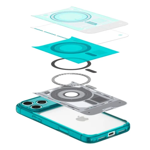 Apple iPhone 17 Pro Max / 18 Pro Max Spigen Ultra Hybrid MagSafe puzdro, C-One Bondi Blue - 6
