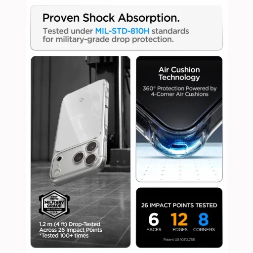 iPhone 17 Pro Max / 18 Pro Max lesklé biele puzdro Spigen Ultra Hybrid T MagSafe - 11