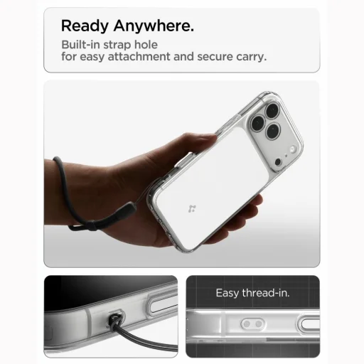 iPhone 17 Pro Max / 18 Pro Max lesklé biele puzdro Spigen Ultra Hybrid T MagSafe - 13